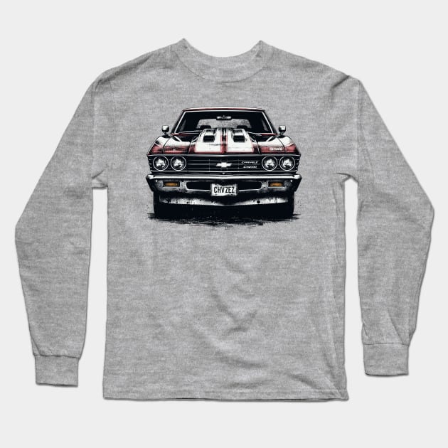 Chevrolet Chevelle Long Sleeve T-Shirt by Vehicles-Art